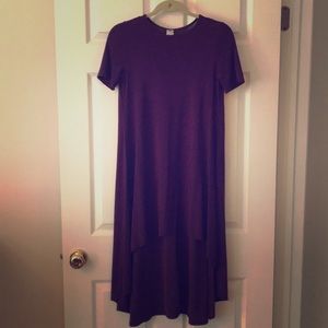 Boutique high low purple polyester dress- size S